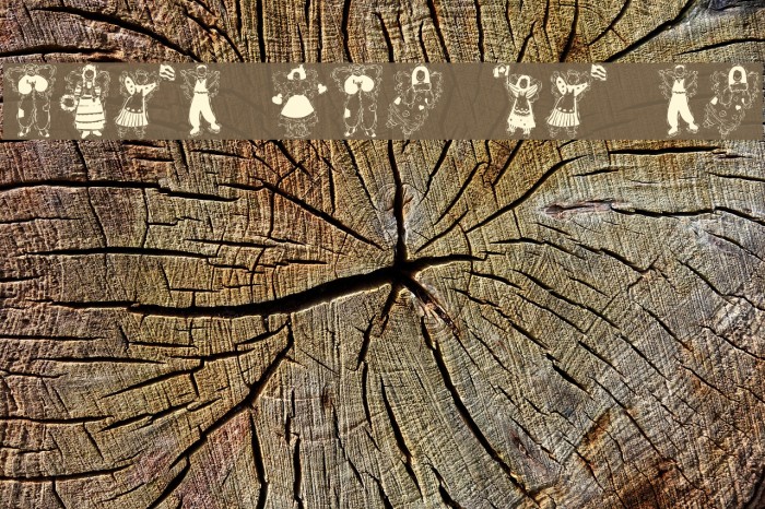 Angels around the world Font examples