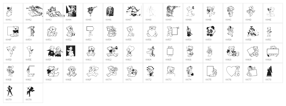 AngelsBears Character Map