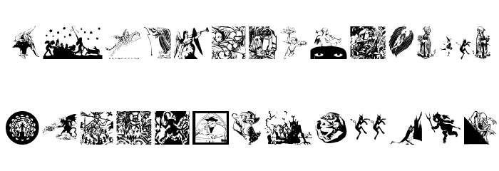 AngelsOrDevils Font LOWERCASE