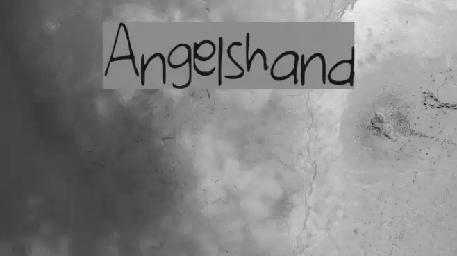 Angelshand Font examples