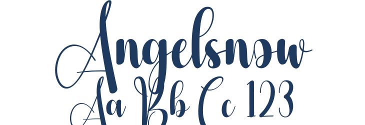 Angelsnow Font Preview