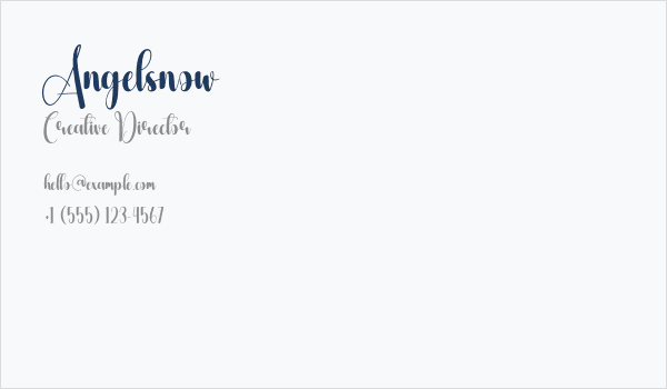 Angelsnow Business Card