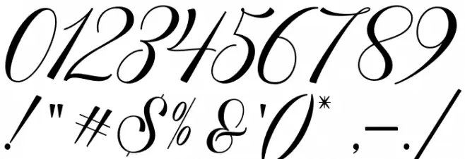 AngeltaScript Font OTHER CHARS