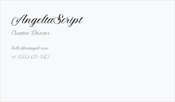 AngeltaScript Business Card
