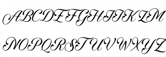 AngeltaScript Font Litere mari