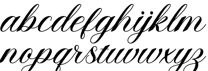 AngeltaScript Font LOWERCASE