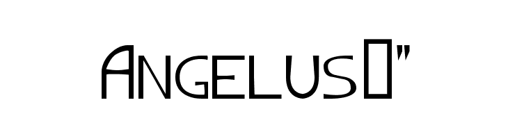 Angelus!` Font