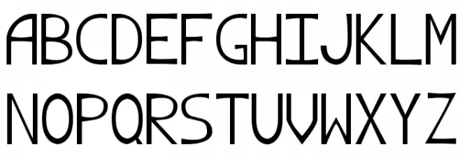 Angelus!` Font UPPERCASE