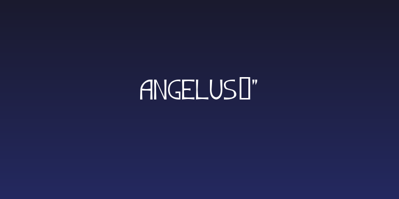 Angelus!" Social Header