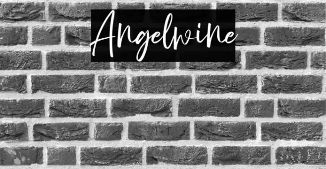 Angelwine Font examples