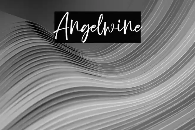 Angelwine Font examples