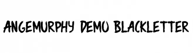 Angemurphy Demo Blackletter  Fuentes Gratis Descargar