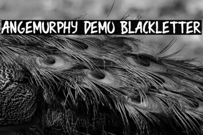 Angemurphy Demo Blackletter Font examples