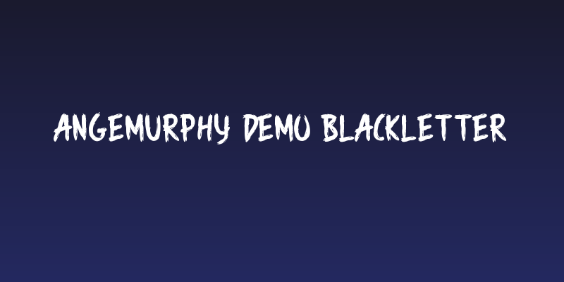 Angemurphy Demo Blackletter Social Header