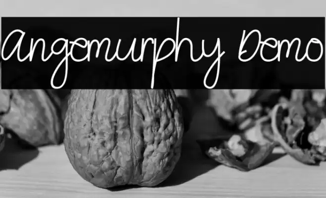 Angemurphy Demo Schriftart examples