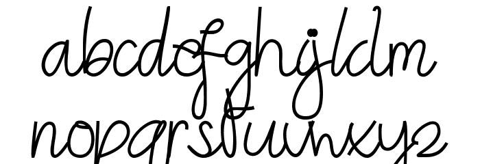 Angemurphy Demo Schriftart Kleinbuchstaben