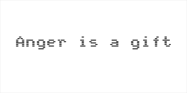 Anger is a gift Logo