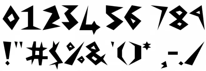 Anger Font OTHER CHARS