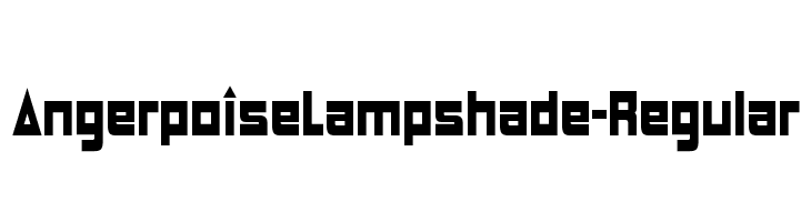 AngerpoiseLampshade-Regular Font