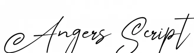 Angers Script  Frei Schriftart Herunterladen