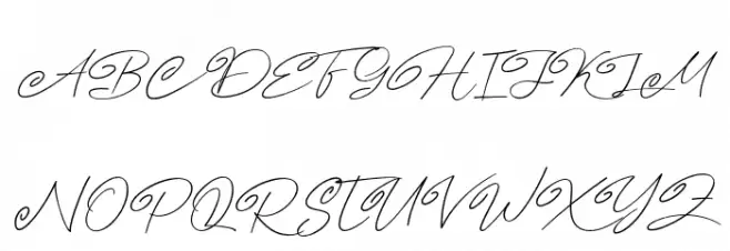 Angers Script Fonte MAIÚSCULAS