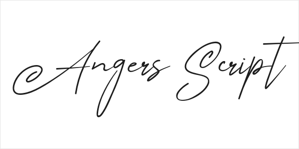Angers Script Logo