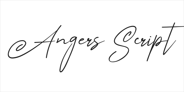 Angers Script Logo