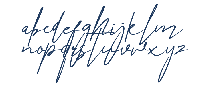 Angers Script Lowercase