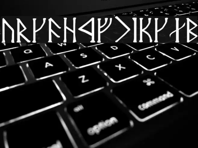 Angerthas Moria Font examples