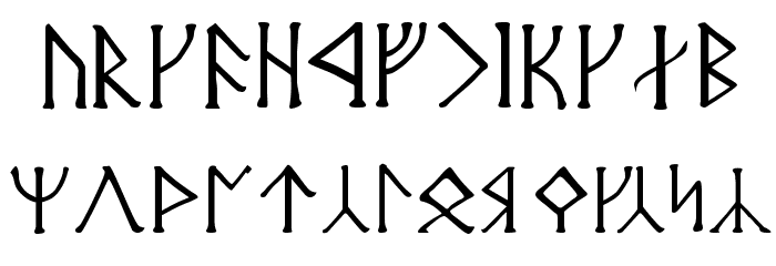 Angerthas Moria Font LOWERCASE
