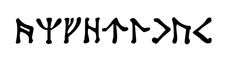 Angerthas  フリーフォントのダウンロード