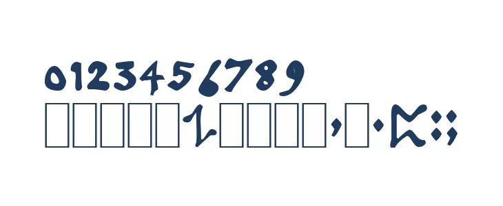 Angerthas Font OTHER CHARS