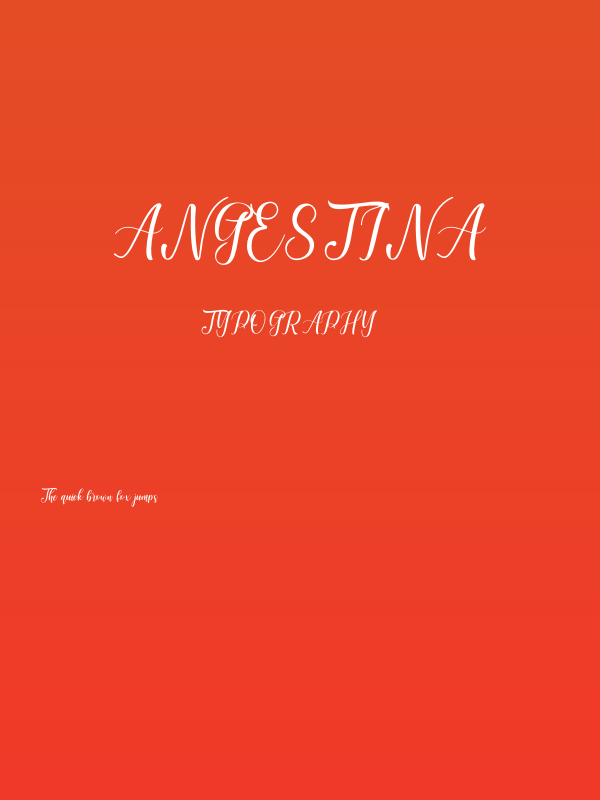 Angestina Poster