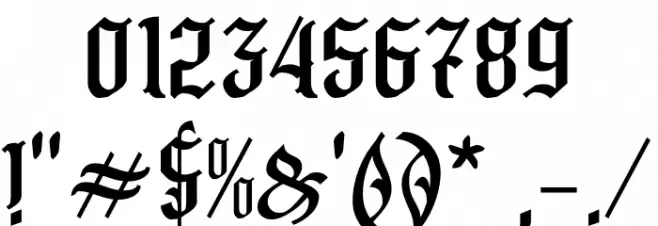 Anggaran Dasar フォント その他の文字