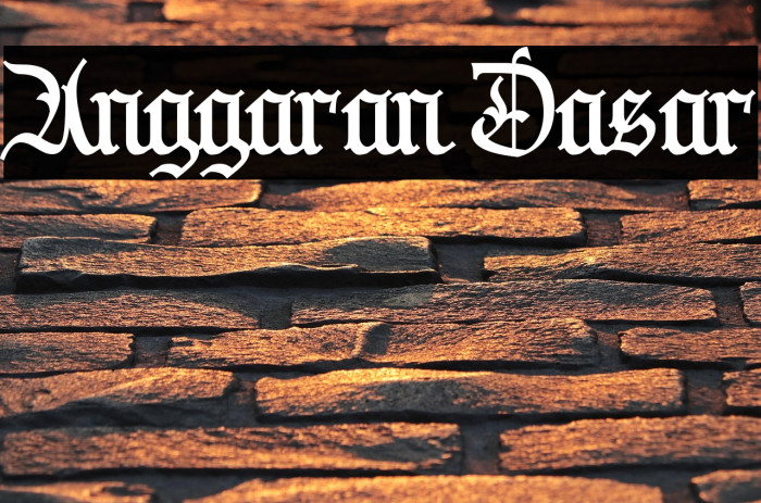 Anggaran Dasar Example 2