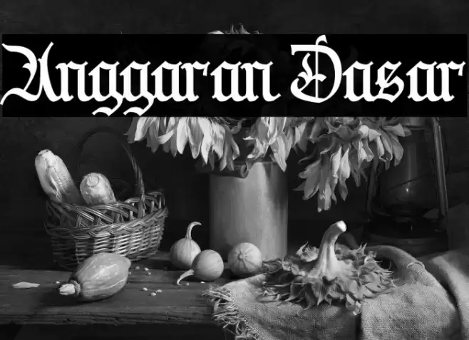 Anggaran Dasar フォント examples