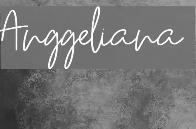 Anggeliana Font examples
