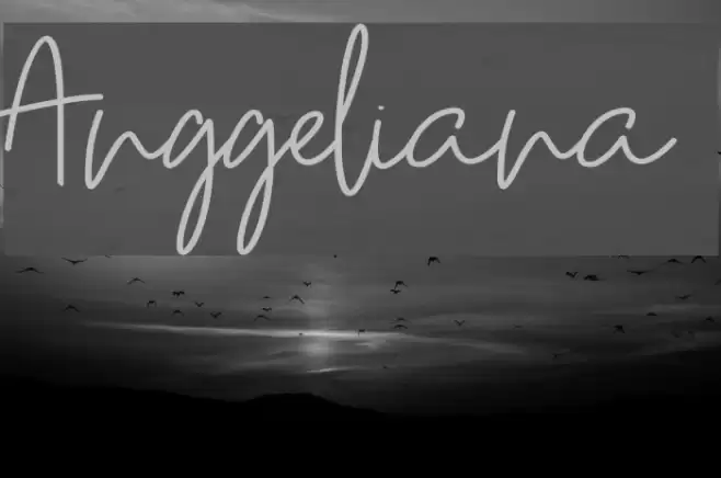 Anggeliana Font examples