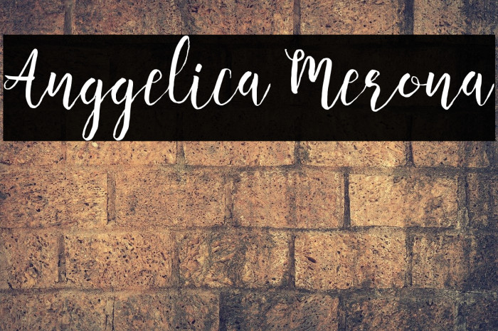 Anggelica Merona Font examples