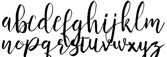 Anggelica Merona Font LOWERCASE
