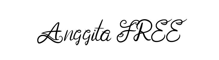 Anggita FREE  font caratteri gratis