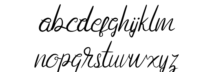 Anggita FREE Font LOWERCASE