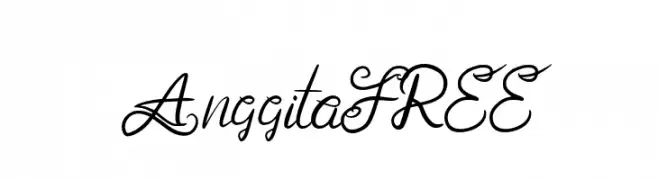 AnggitaFREE  नि: शुल्क फ़ॉन्ट्स डाउनलोड