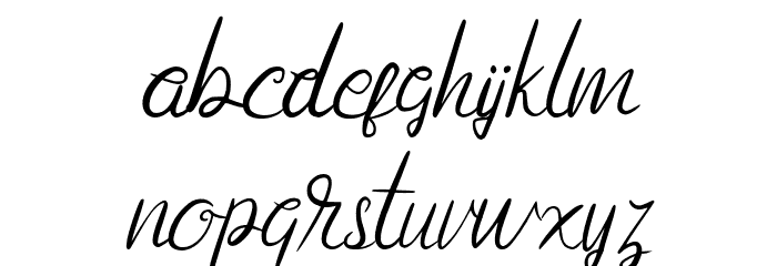 AnggitaFREE Font LOWERCASE