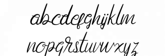 AnggitaFREE Caratteri MINUSCOLO