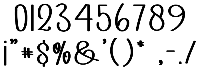 Angglea Wedding Font OTHER CHARS