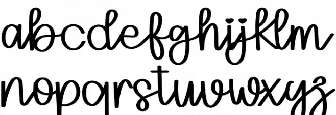 Angglea Wedding Font LOWERCASE