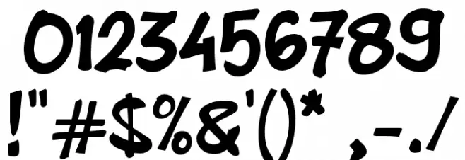 Anggota Font OTHER CHARS