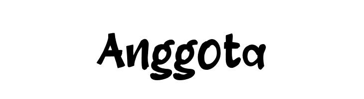 Anggota  フリーフォントのダウンロード