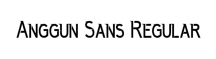 Anggun Sans Regular  Free Fonts Download